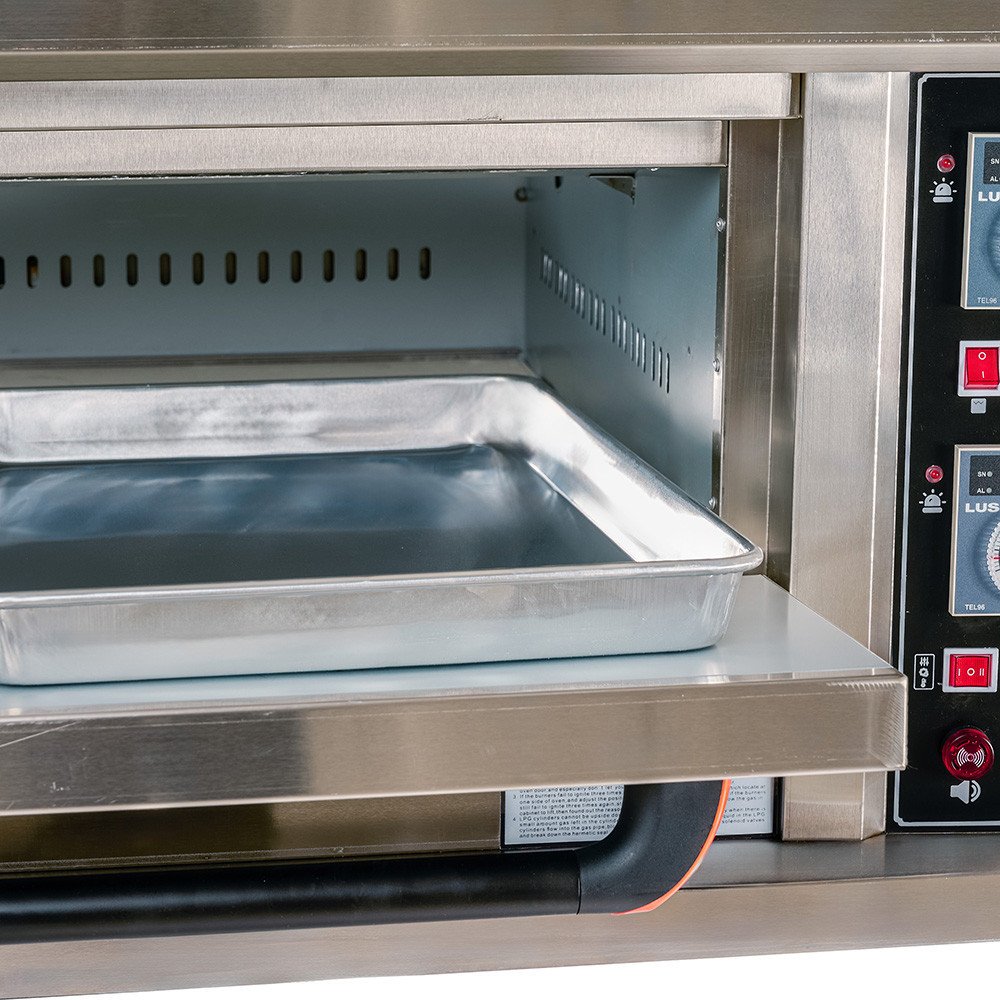 Horno de Pizza Industrial Gas Butano 4x32 cm Cleiton | Equipamiento Industrial