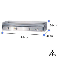 Plancha Industrial Eléctrica 100 cm Cleiton | Hostelería Profesional