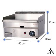 Plancha Industrial Cromo Duro 50 cm Cleiton | Equipamiento Hostelería