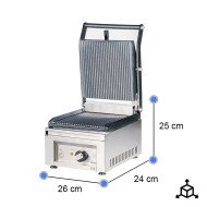 Grill Industrial Eléctrico 26 cm Sobremesa Cleiton | Equipamiento Industrial