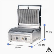 Grill Industrial Eléctrico 40 cm Cleiton | Equipamiento Industrial