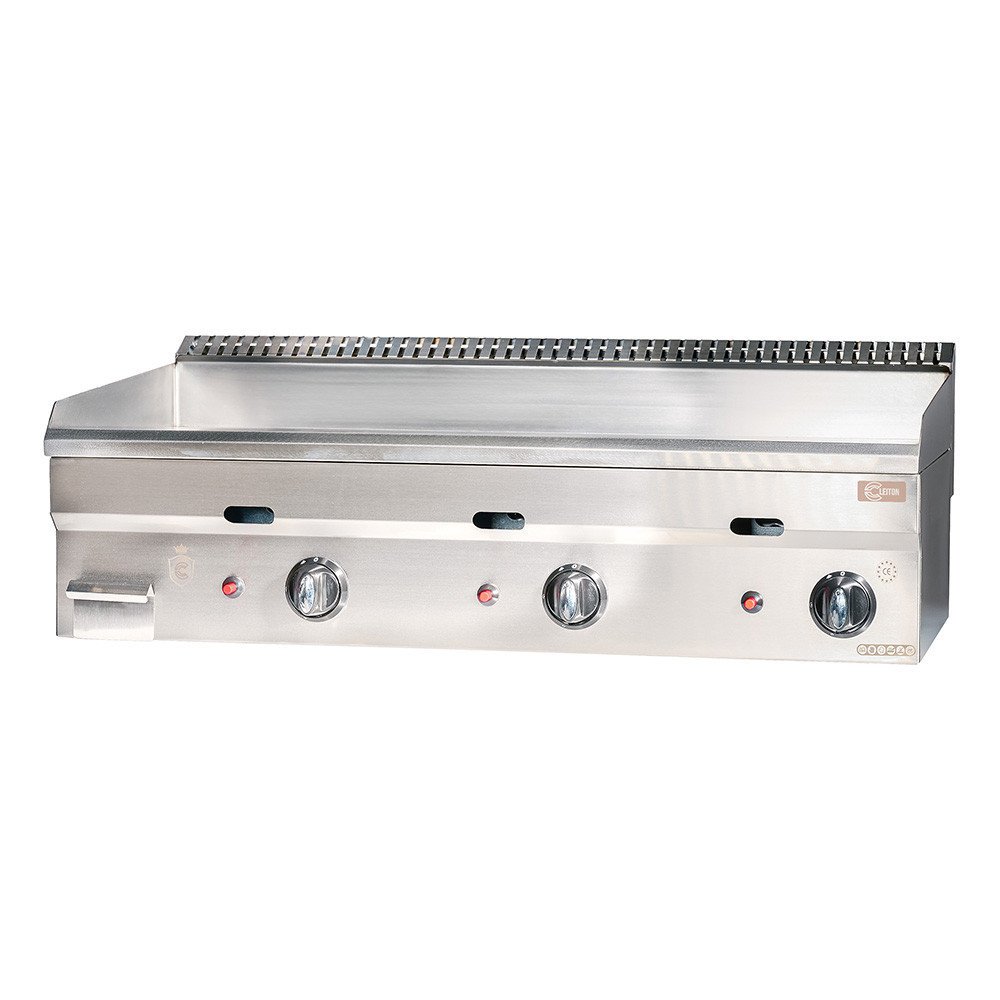 Plancha a gas 100 cm cromo duro cleiton