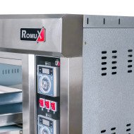 Horno de Pizza Gas Butano 4+4x32 cm Romux | Maquinaria Hostelería