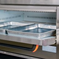 Horno de Pizza Gas Butano 4+4x32 cm Romux | Maquinaria Hostelería