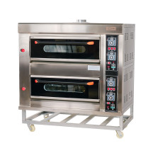 Horno de Pizza Industrial Doble 4+4x32 cm Cleiton | Maquinaria Hostelería