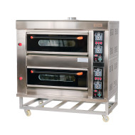 Horno de Pizza Industrial Doble 4+4x32 cm Cleiton | Maquinaria Hostelería