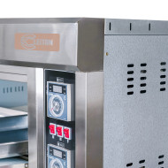 Horno de Pizza Industrial Doble 4+4x32 cm Cleiton | Maquinaria Hostelería