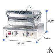 Gofrera Industrial Simple Eléctrica 2 Kw | Gastroten