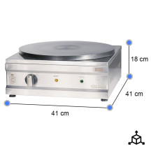 Crepera Industrial Eléctrica 2,5 Kw Sobremesa | Gastroten