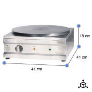 Crepera Industrial Eléctrica 2,5 Kw Sobremesa | Gastroten