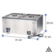 Crepera Industrial Doble a Gas Cleiton