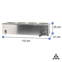 Baño María Industrial 4 Cubas 1/2 GN Cleiton | Hostelería Profesional