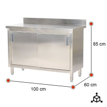 Mesa Mural Romux 1000x600x850mm Desmontable | Equipamiento Industrial