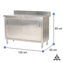 Mesa Mural Desmontable 1000x600x850 mm | Gastroten