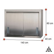 Armario De Pared Con Puertas Correderas Acero Inoxidable Para Hosteler