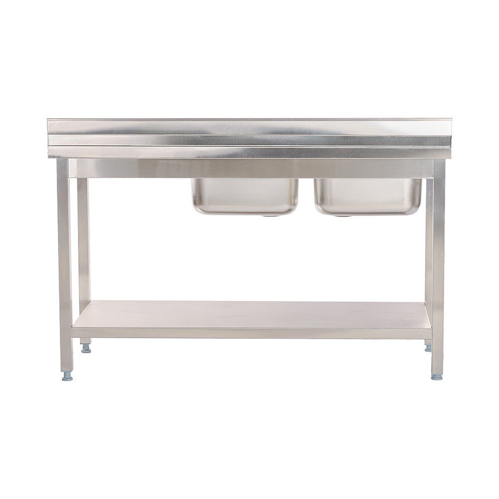 Fregadero 2 Senos 1600x600x850mm Romux | Equipamiento Industrial