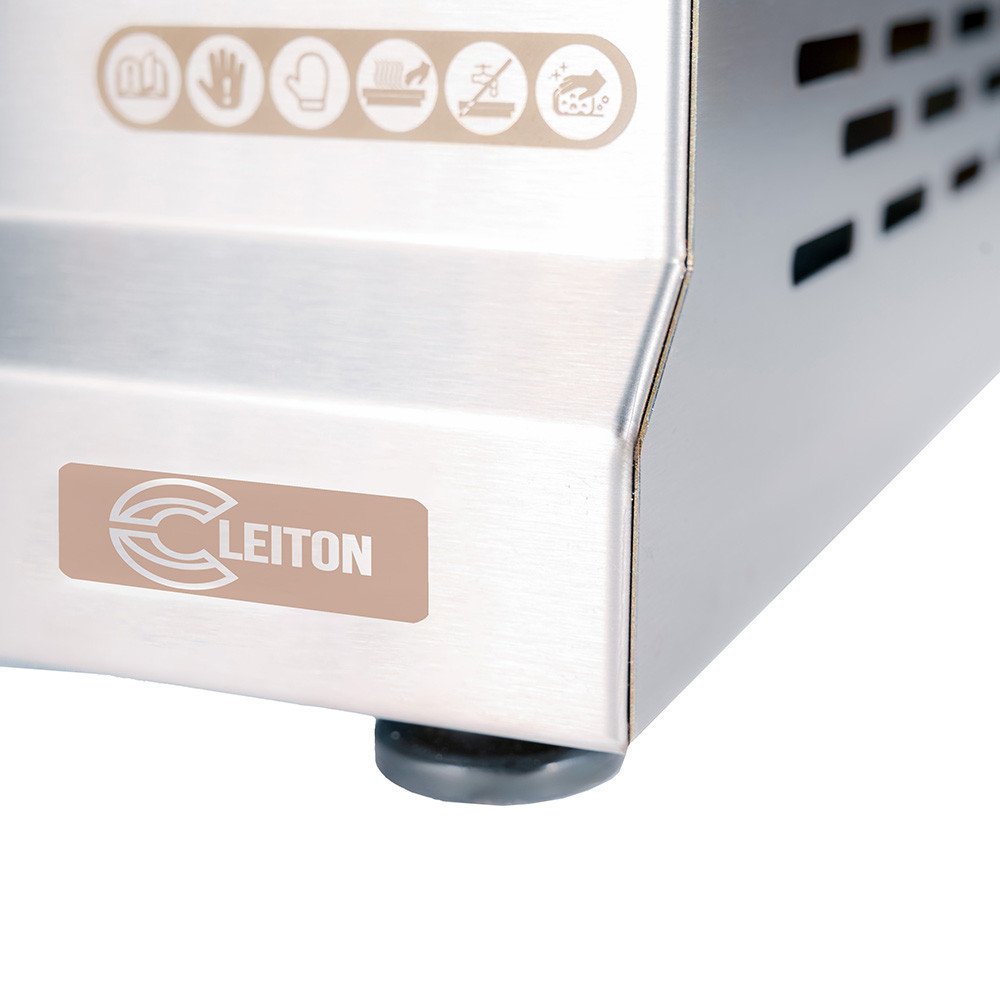 Plancha Eléctrica Ranurada 30 cm Cleiton | Equipamiento Hostelería