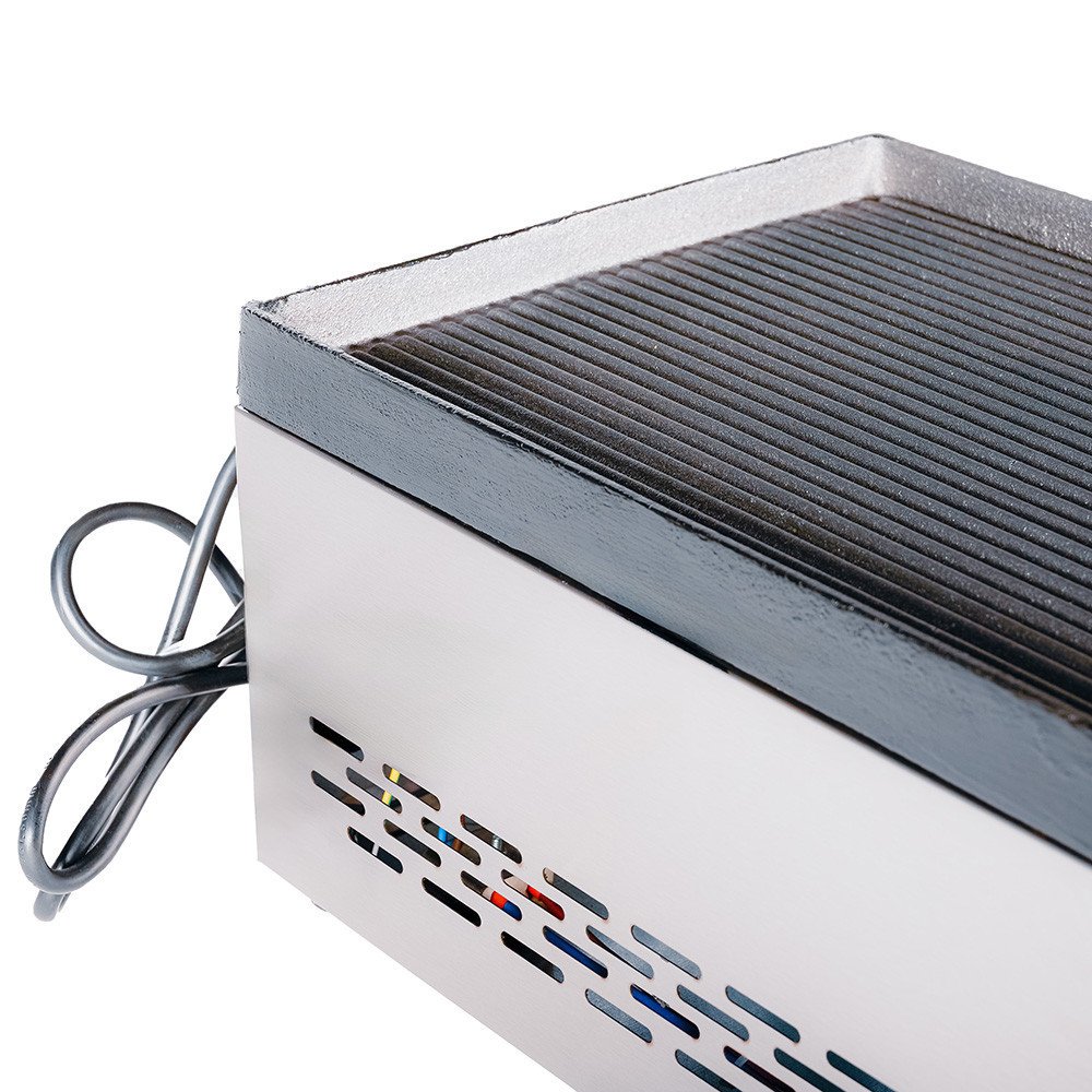 Plancha Eléctrica Ranurada 30 cm Cleiton | Equipamiento Hostelería
