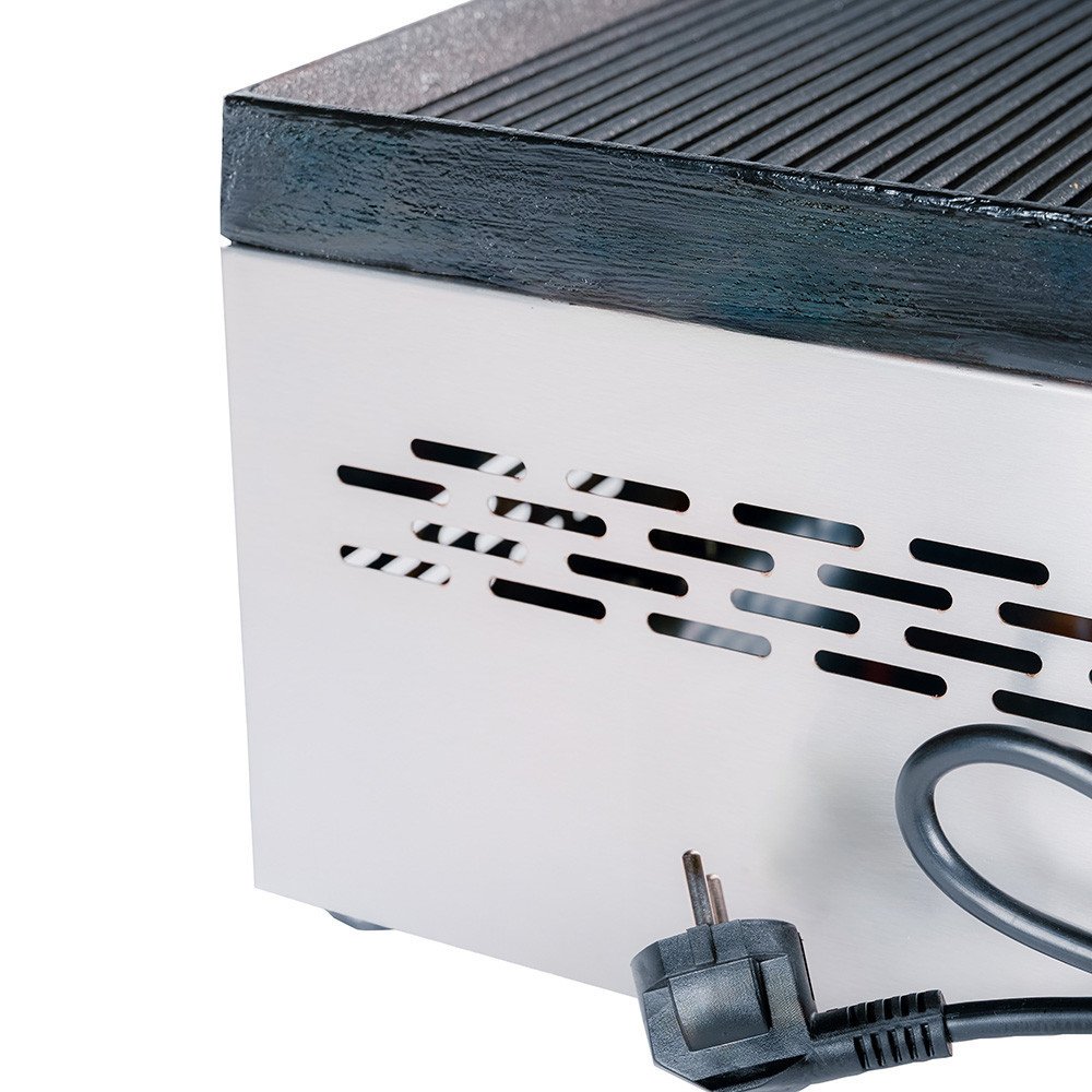 Plancha Eléctrica Ranurada 30 cm Cleiton | Equipamiento Hostelería