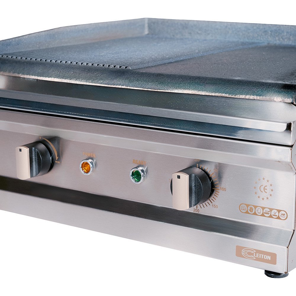 Plancha Hierro Eléctrica 50 cm Ranurada Cleiton | Equipamiento Industrial