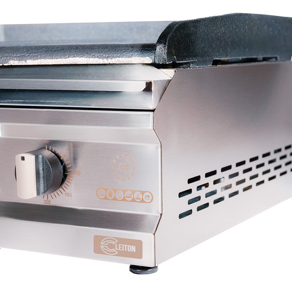 Plancha Hierro Eléctrica 50 cm Ranurada Cleiton | Equipamiento Industrial