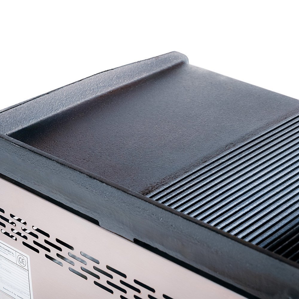 Plancha Hierro Eléctrica 50 cm Ranurada Cleiton | Equipamiento Industrial