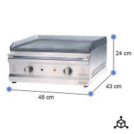 Plancha Hierro Eléctrica 50 cm Cleiton | Equipamiento Industrial