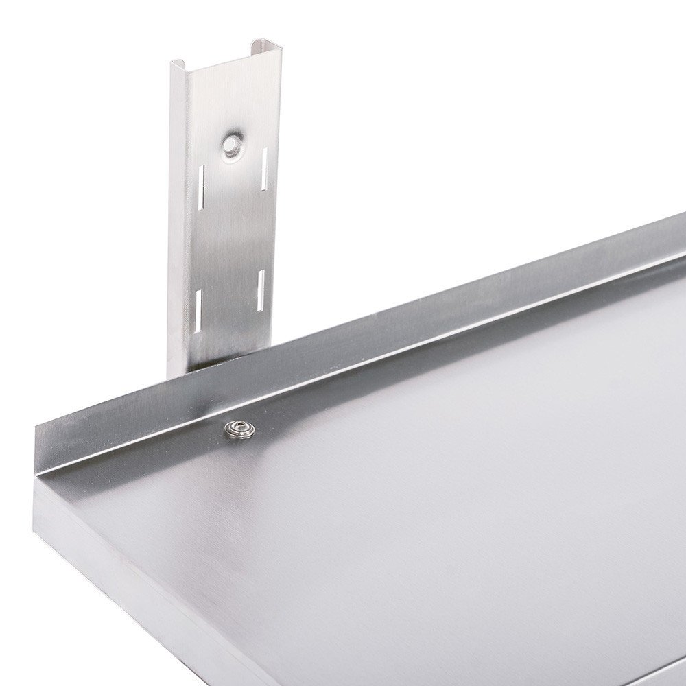 Estante De Pared Doble Liso De Acero Inoxidable Para Hosteleria Cleito