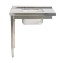 Mesa de Entrada Derecha Desmontable 800x750x880 mm | Gastroten