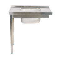 Mesa de Entrada Derecha Desmontable 1000x750 mm | Gastroten