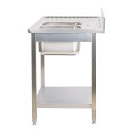 Fregadero 2 Senos 1600x700mm Romux | Equipamiento Industrial