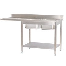 Fregadero 2 Senos 1800x700mm Romux | Equipamiento Industrial