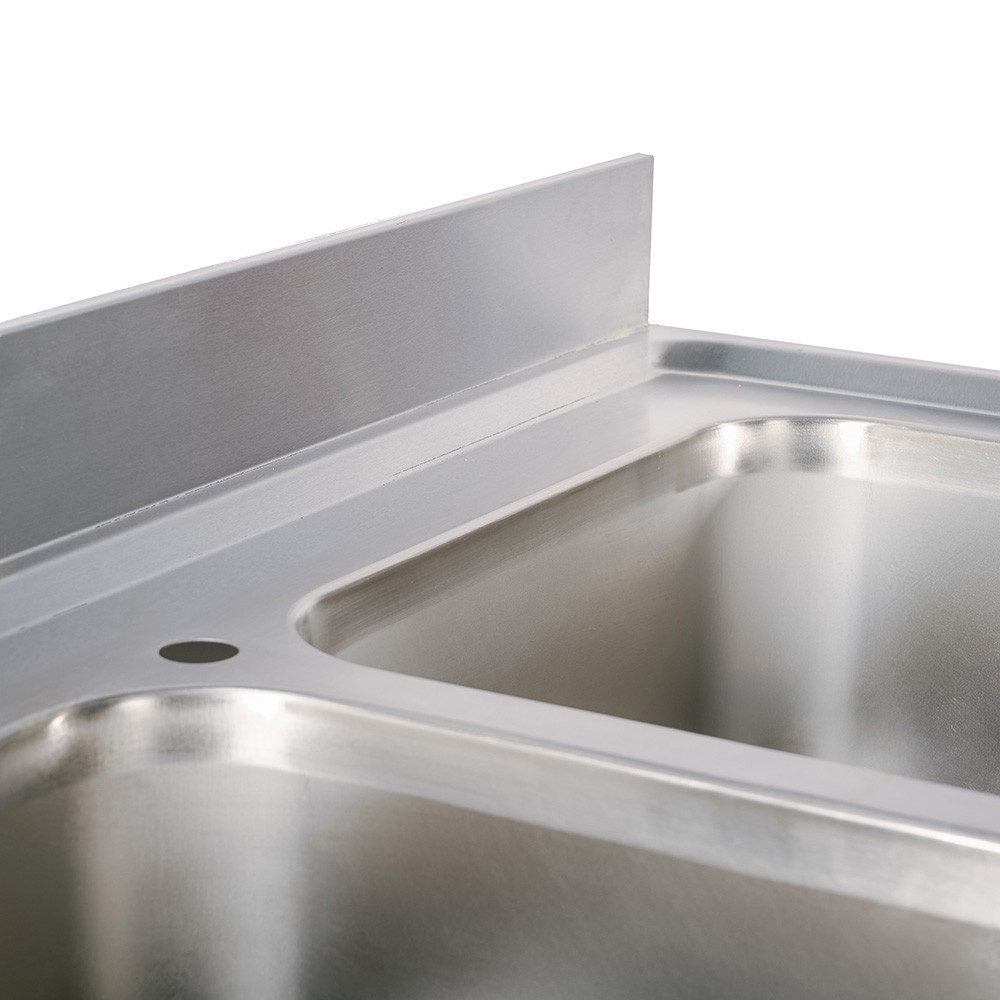 Fregadero 2 Senos 1600x700 mm Desmontable Cleiton | Equipamiento Industrial