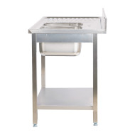 Fregadero 2 Senos 1600x700 mm Desmontable Cleiton | Equipamiento Industrial