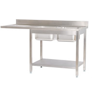 Fregadero 2 Senos 1800x700x900mm Cleiton | Equipamiento Industrial