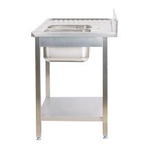 Fregadero 2 Senos 1800x700x900mm Cleiton | Equipamiento Industrial