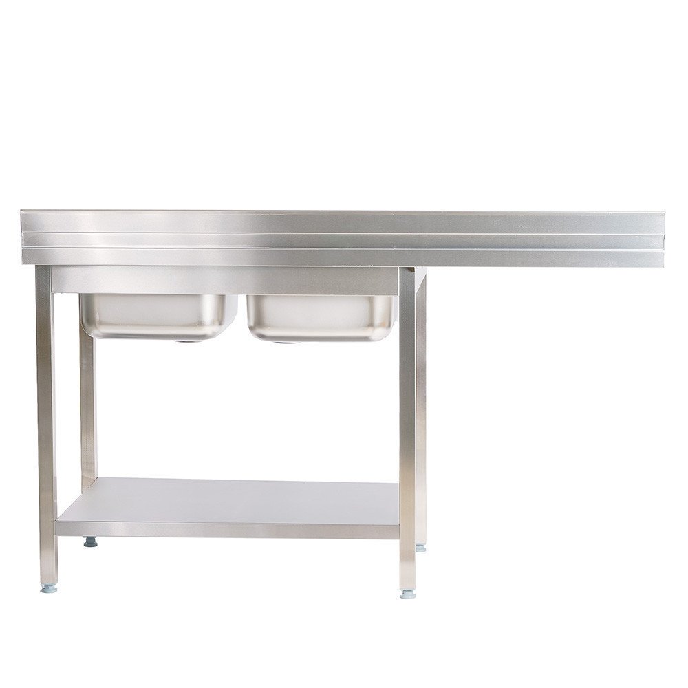 Fregadero 2 Senos 1800x700x900mm Cleiton | Equipamiento Industrial