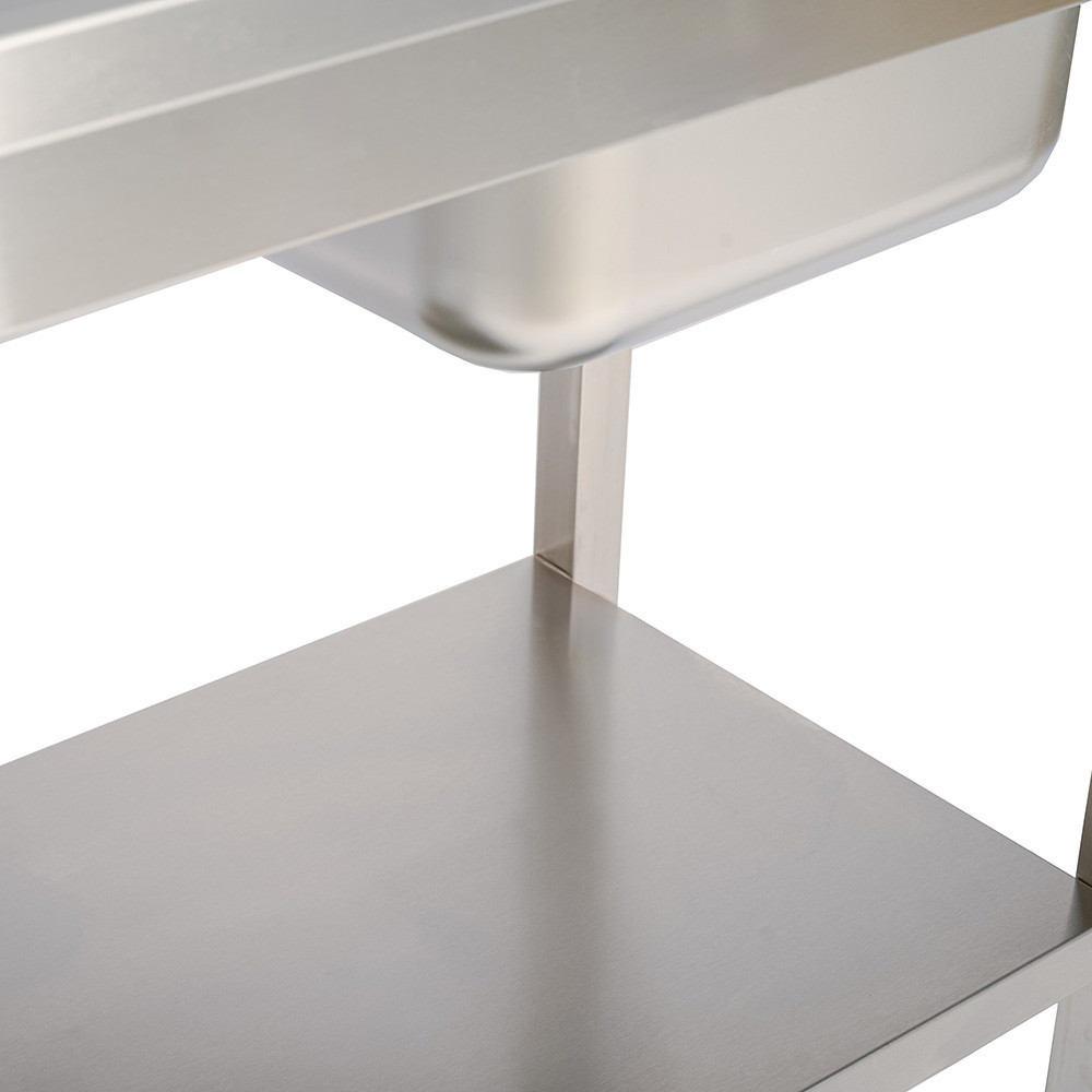 Fregadero 1 Seno 1600x600 mm Romux | Equipamiento Industrial