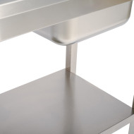 Fregadero 1 Seno 1600x600 mm Romux | Equipamiento Industrial