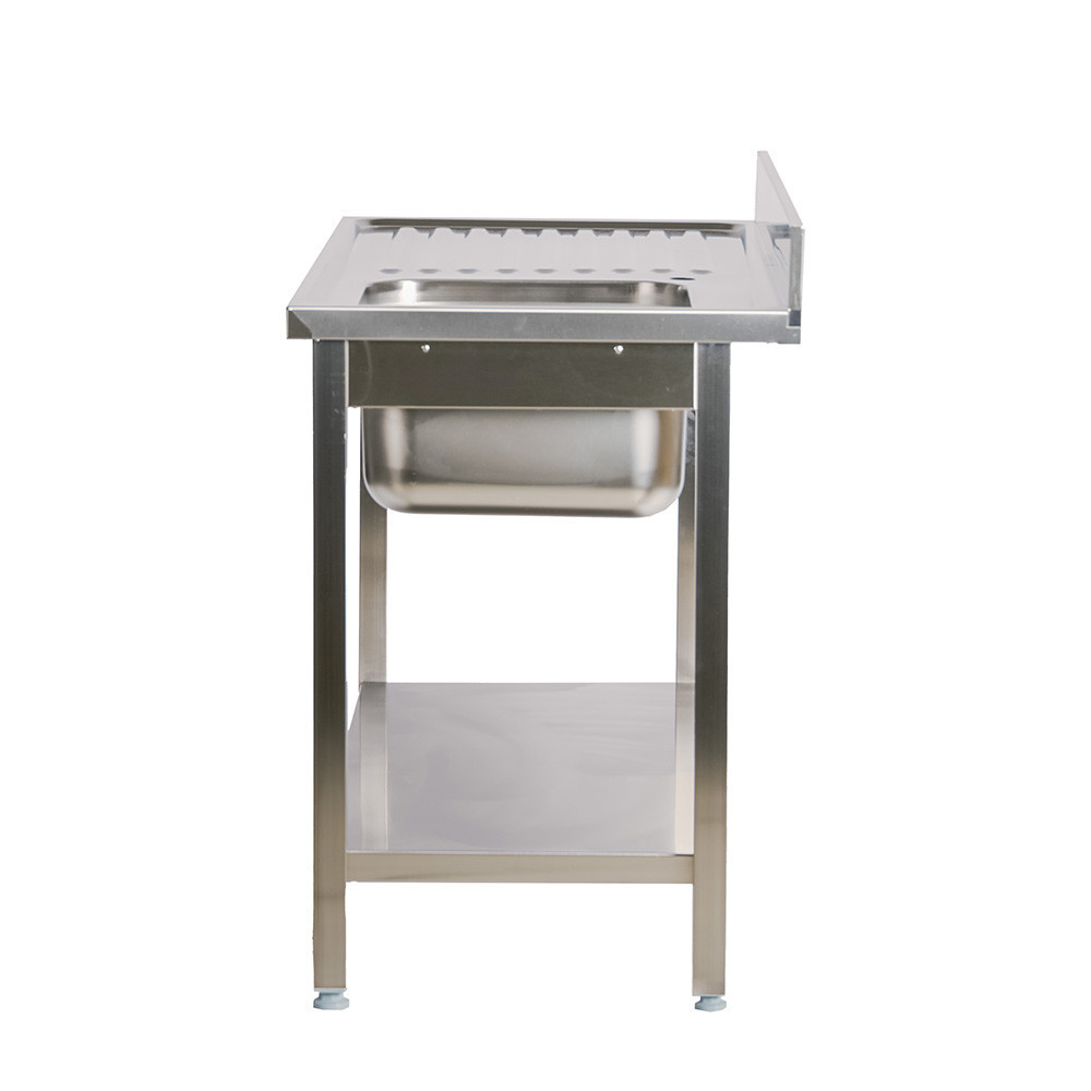 Fregadero 1 Seno 1600x600 mm Romux | Equipamiento Industrial