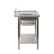 Fregadero 1 Seno Izquierda 1000x700 mm Romux | Equipamiento Industrial