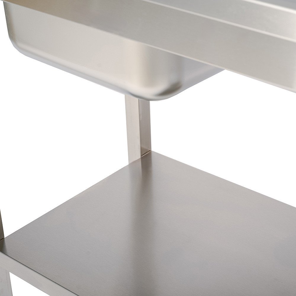 Fregadero con 1 Seno 1600x700 mm Romux | Equipamiento Industrial