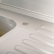 Fregadero 1 Seno Izquierda 1200x700mm Cleiton | Equipamiento Industrial