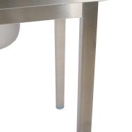 Mesa de Entrada Izquierda 800x750x880mm Romux | Equipamiento Industrial