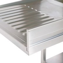 Fregadero 2 Senos 1800x700 mm Romux | Equipamiento Industrial