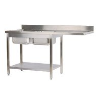 Fregadero 2 Senos 1600x700mm Cleiton | Equipamiento Industrial