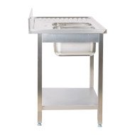 Fregadero 2 Senos 1800x700 mm Cleiton | Lavado Industrial