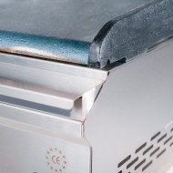 Plancha a Gas Mitad Ranurada 50 cm Cleiton | Equipamiento Industrial