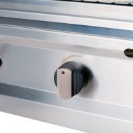 Plancha a Gas Mitad Ranurada 50 cm Cleiton | Equipamiento Industrial