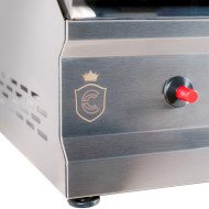 Plancha a Gas Mitad Ranurada 50 cm Cleiton | Equipamiento Industrial